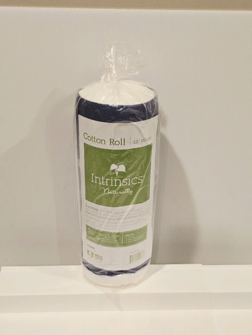 Intrinsics 100% Pure Cotton Roll – 12” Wide, 1 lb Organic 1 Pound (Pack of 1)